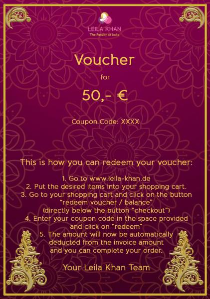 Gutschein über 50 €